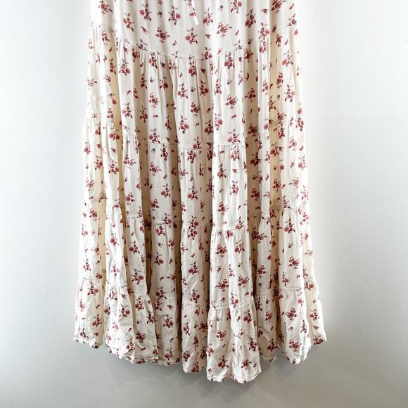 Free People Floral Maxi Skirt - White and Pink - Picture 10 of 10